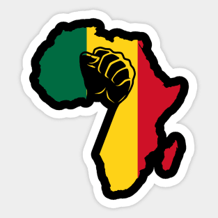 African American Black Power Fist Sticker